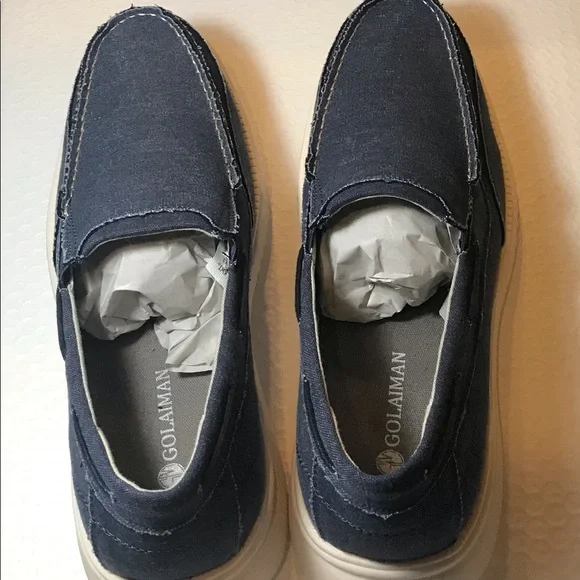 GOALIMAN | Shoes | Gm Golaiman Mens Navy Blue Boat Shoe New  display picture 1